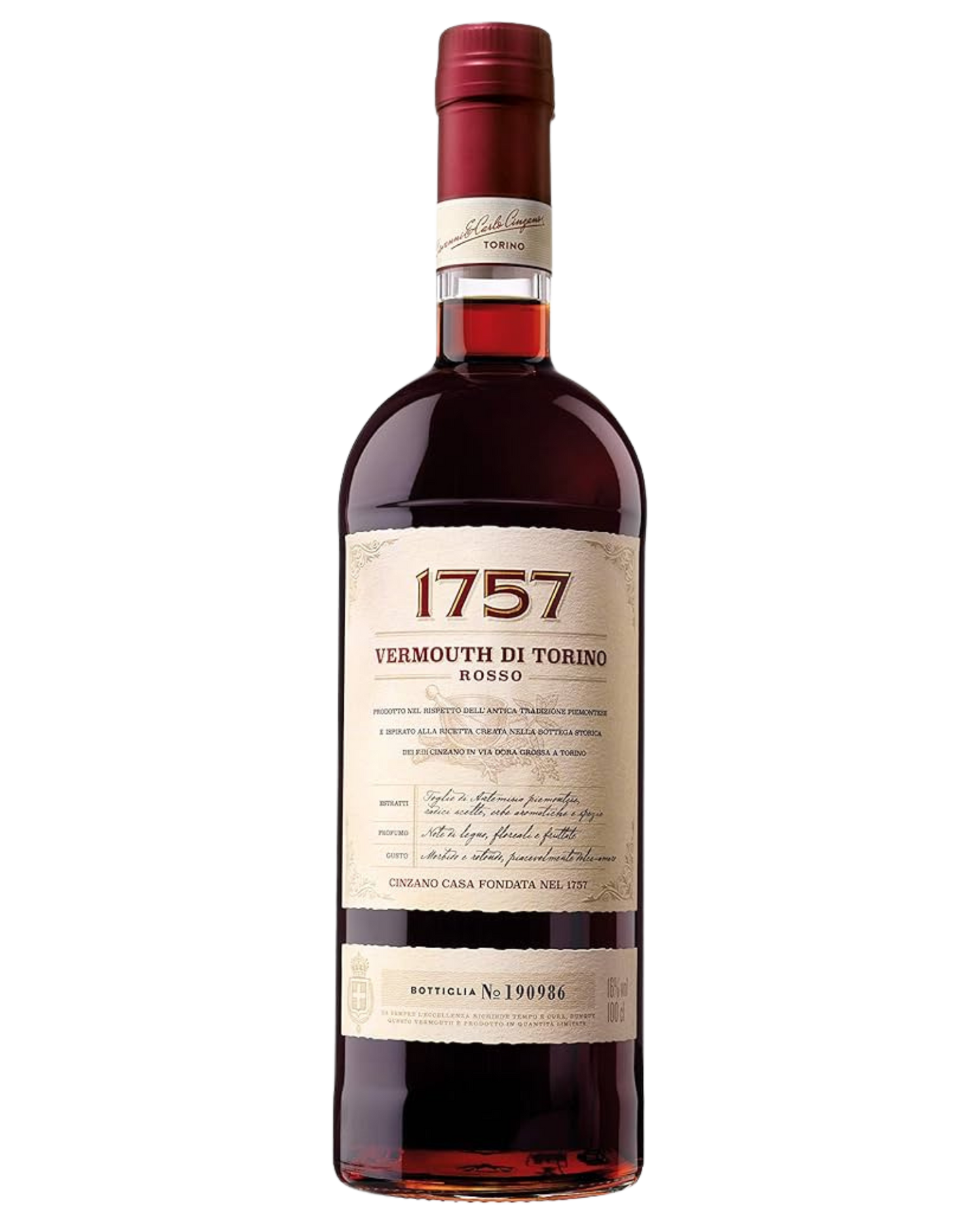 1000ml 1757 Vermouth di Torino Rosso bottle