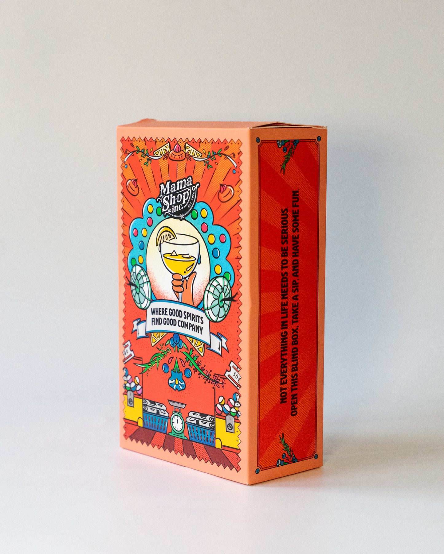 45 Degree angled shot of Mamashop Blind Box