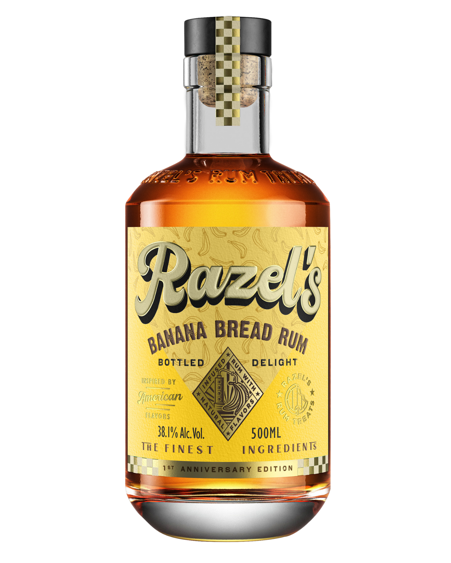 500ml Razel's Banana Bread Rum bottle