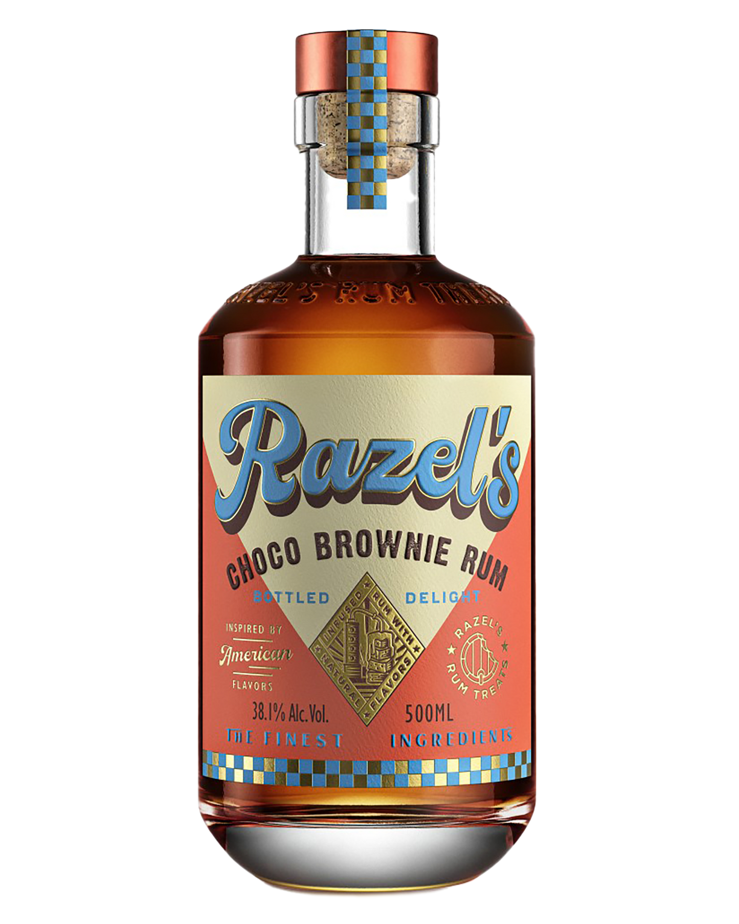 500ml Razel's Choco Brownie Rum bottle