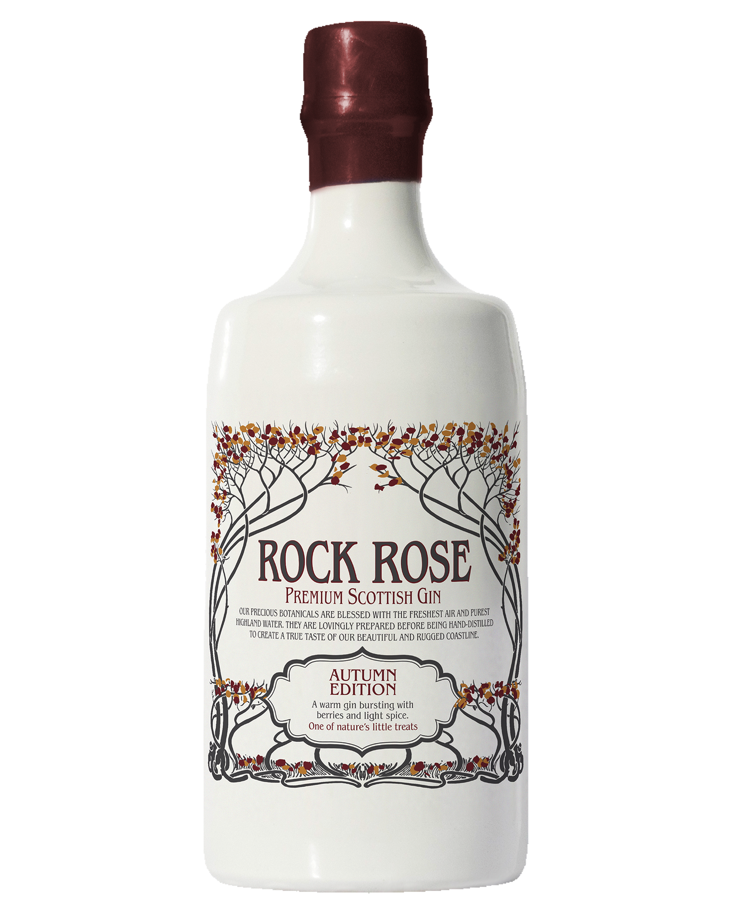700ml Rock Rose Gin Autumn Edition bottle