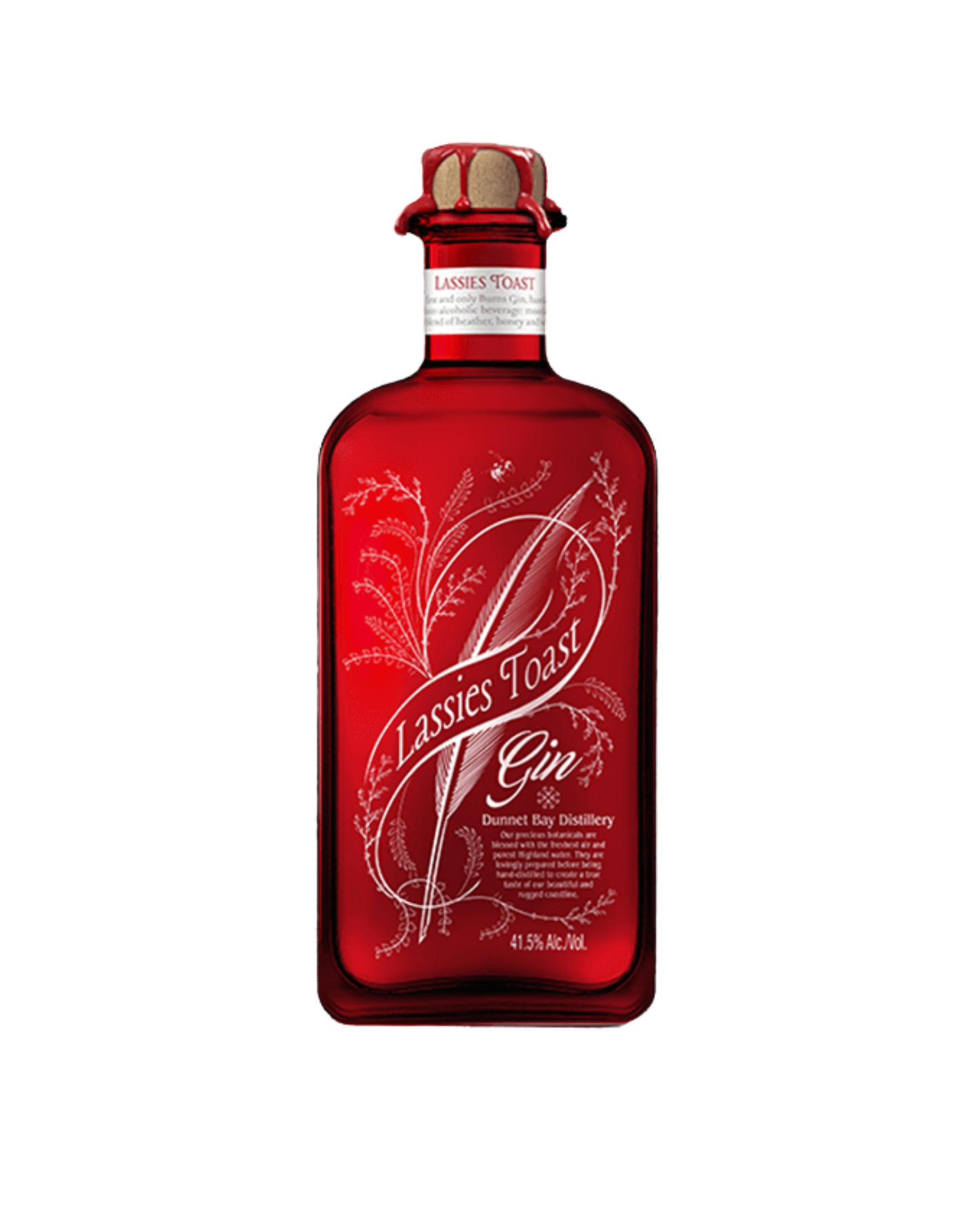 500ml Rock Rose Lassie's Toast Gin Bottle