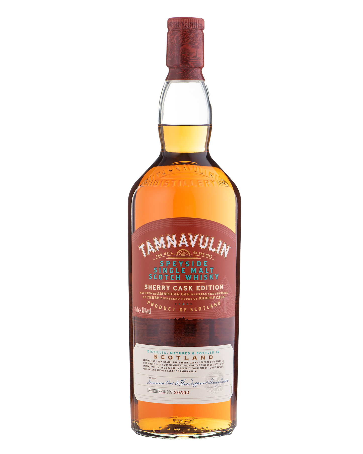 700ml Tamnavulin Sherry Cask bottle